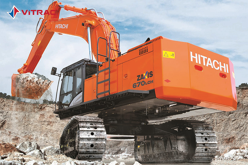 máy đào bánh xích Hitachi ZX670LCH-5G