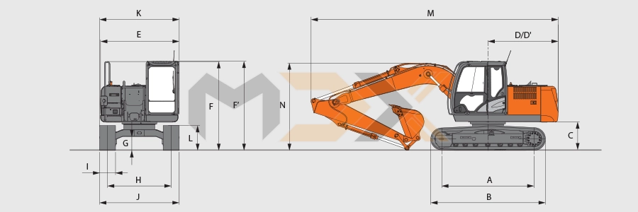 Máy đào bánh xích Hitachi ZX240LC-5G